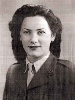 Elaine Madden in FANY uniform 1944